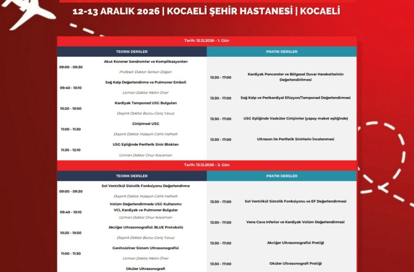  İleri Ultrason Kursu – Kocaeli